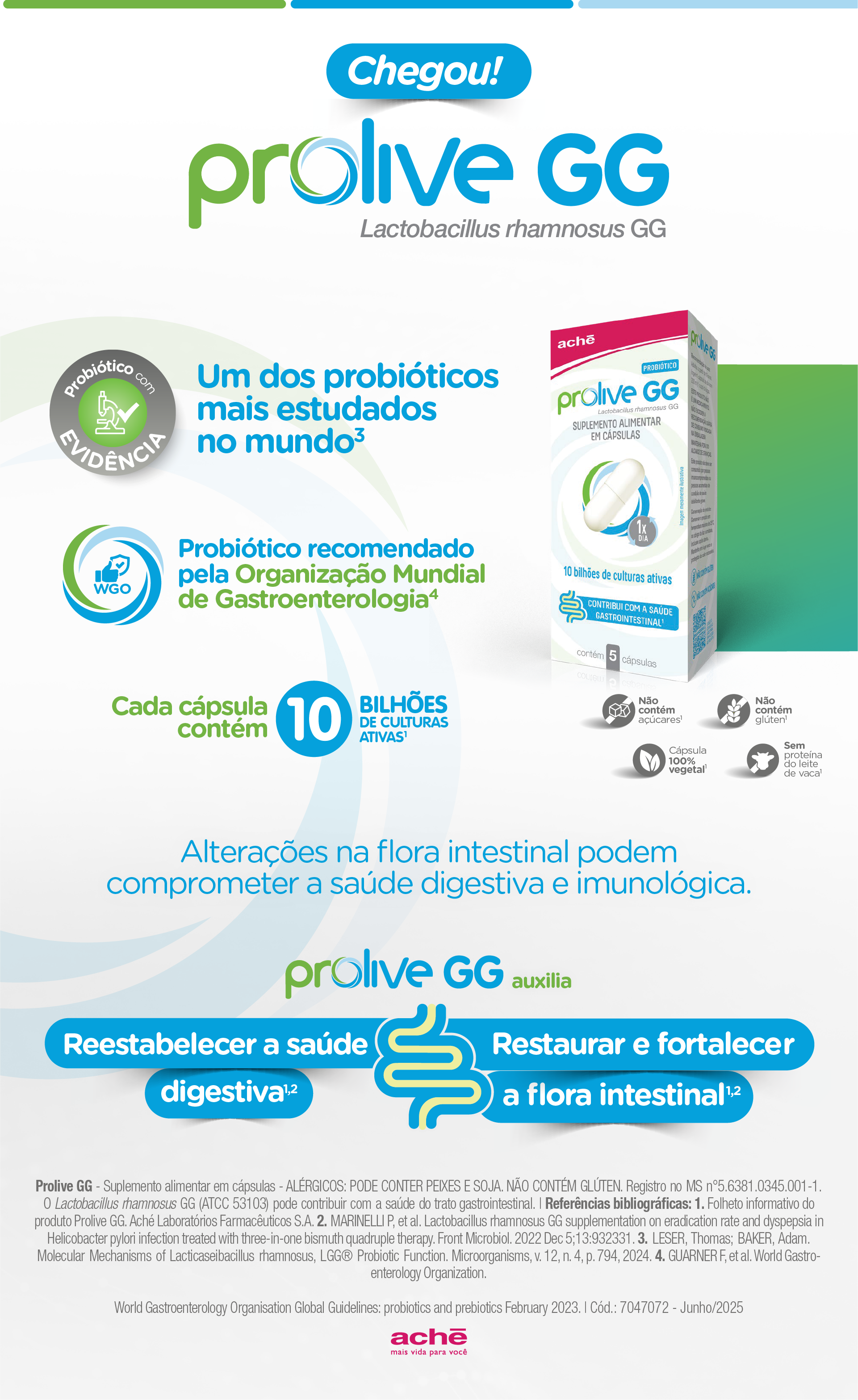 PROLIVE GG - Toda linha de produtos de probióticos